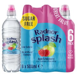 Radnor Splash Apple & Raspberry Flavoured Water Drink 500ml