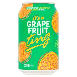 Ting Carbonated Grapefruit Juice Drink 330ml
