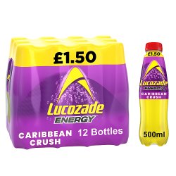 Lucozade Energy Caribbean Crush Flavoured Energy Drink 500ml