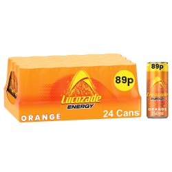 Lucozade Energy Orange Sparkling Glucose Drink 250ml