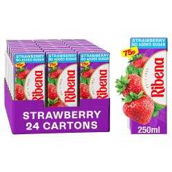 Ribena Strawberry No Added Sugar Soft Drink 250ml