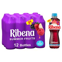 Ribena Summer Fruits No Added Sugar Juice Drink 500ml