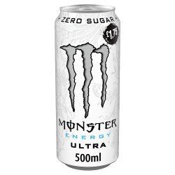Monster Energy Ultra Carbonated Energy Drink 500ml Can