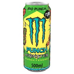 Monster Energy Rio Punch Flavoured Energy Drink 500ml
