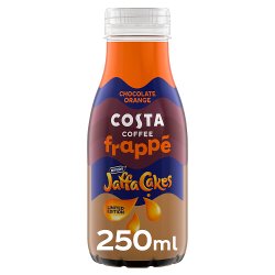 Costa Coffee Frappe Jaffa Cakes Chocolate Orange Iced Coffee Drink 250ml