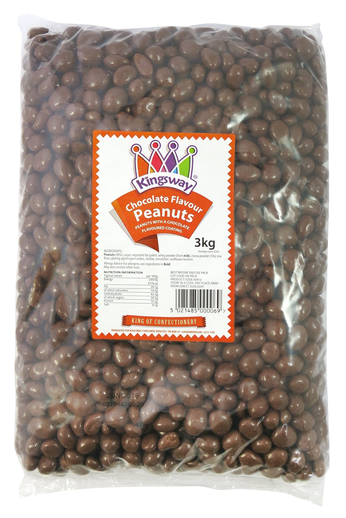 Kingsway Chocolate Flavour Coated Peanuts 3kg