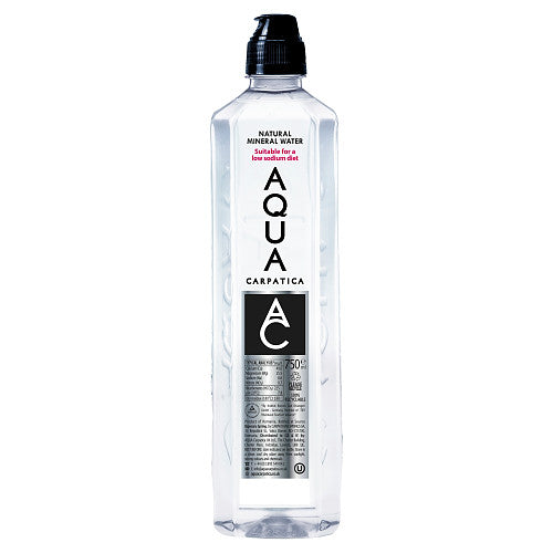 AQUA Carpatica Still Natural Mineral Water Sports Cap 6 x 750ml