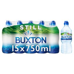 Buxton Still Natural Mineral Water Sports Cap 15 x 750ml