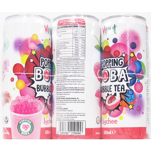Vnt Lychee Bubble Tea Drink 320ml