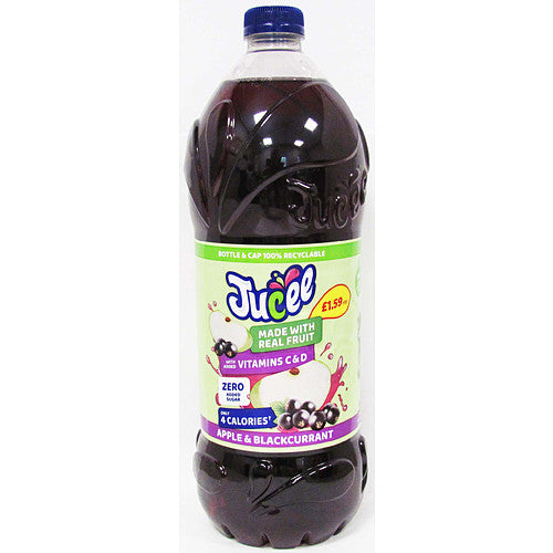 Jucee Apple & Blackcurrant No Added Sugar Squash 8 x 1.5 Litre