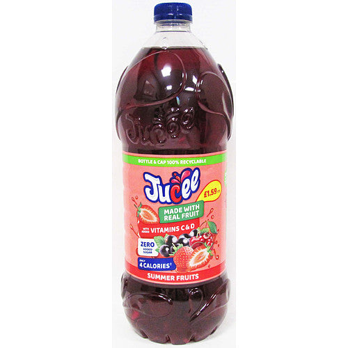 Jucee Summer Fruits Zero Added Sugar Squash 8 x 1.5 Litre
