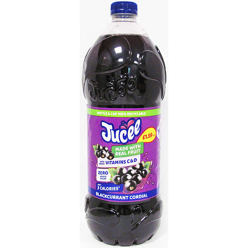 Jucee Blackcurrant Cordial 8 x 1.5 Litre