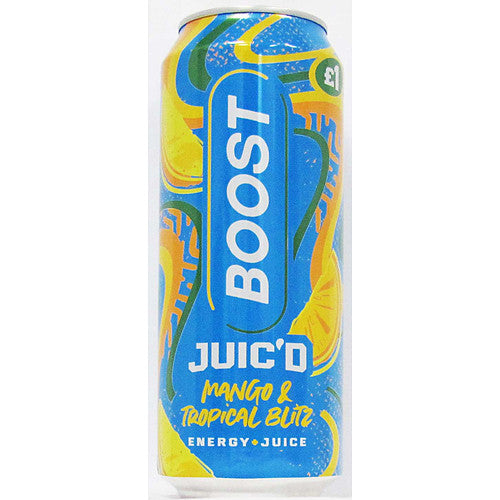 Boost Juic'd Mango & Tropical Blitz Flavoured Energy Drink 500ml