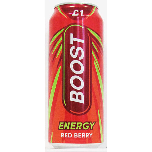 Boost Red Berry Flavoured Energy Drink 500ml