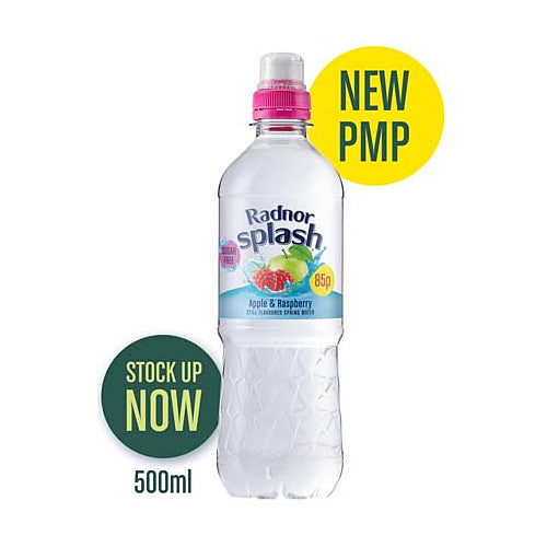 Radnor Splash Apple & Raspberry Flavoured Water Drink 500ml