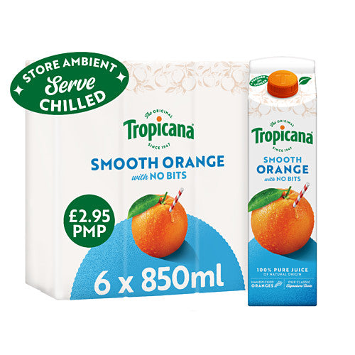 Tropicana Original Orange with Bits Fruit Juice Drink 850ml