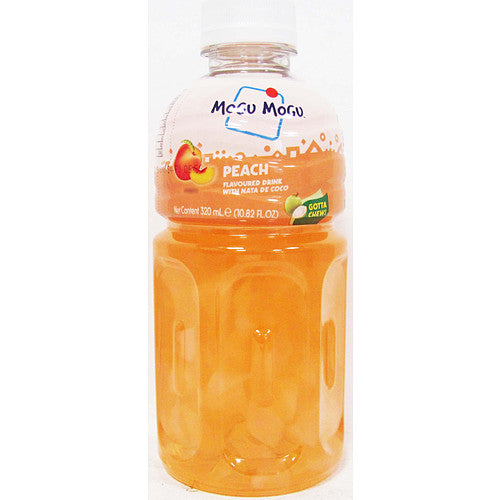 Mogu Mogu Peach Flavoured Drink with Nata de Coco Soft Drink 320ml