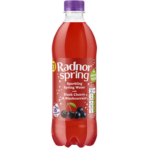 Radnor Spring Cherry & Blackcurrant Flavoured Water Drink 500ml