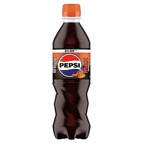 Pepsi Max Tropical Soft Drink 500ml