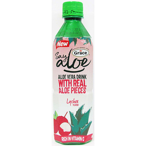 Grace Say Aloe Vera Lychee Soft Drink 500ml