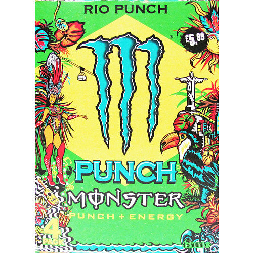 Monster Rio Punch Energy Drink 4 x 500ml