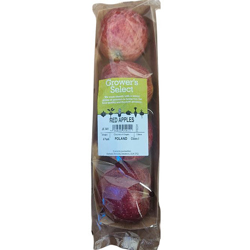 Fresh Red Apples 4pk