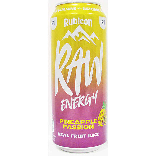 Rubicon Raw Pineapple Passion Flavoured Energy Drink 500ml