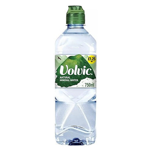 Volvic Natural Bottled Mineral Still Water 75cl PMP £1.25