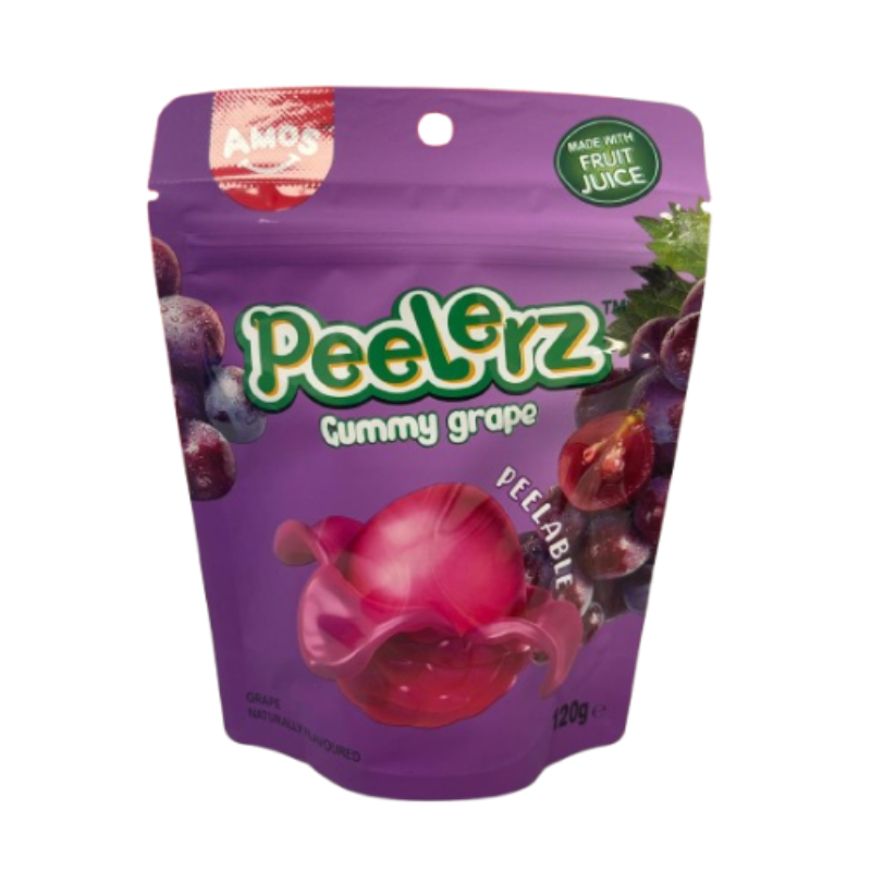 Amos Peelerz Grape Peg Bag 120g (Case of 12)
