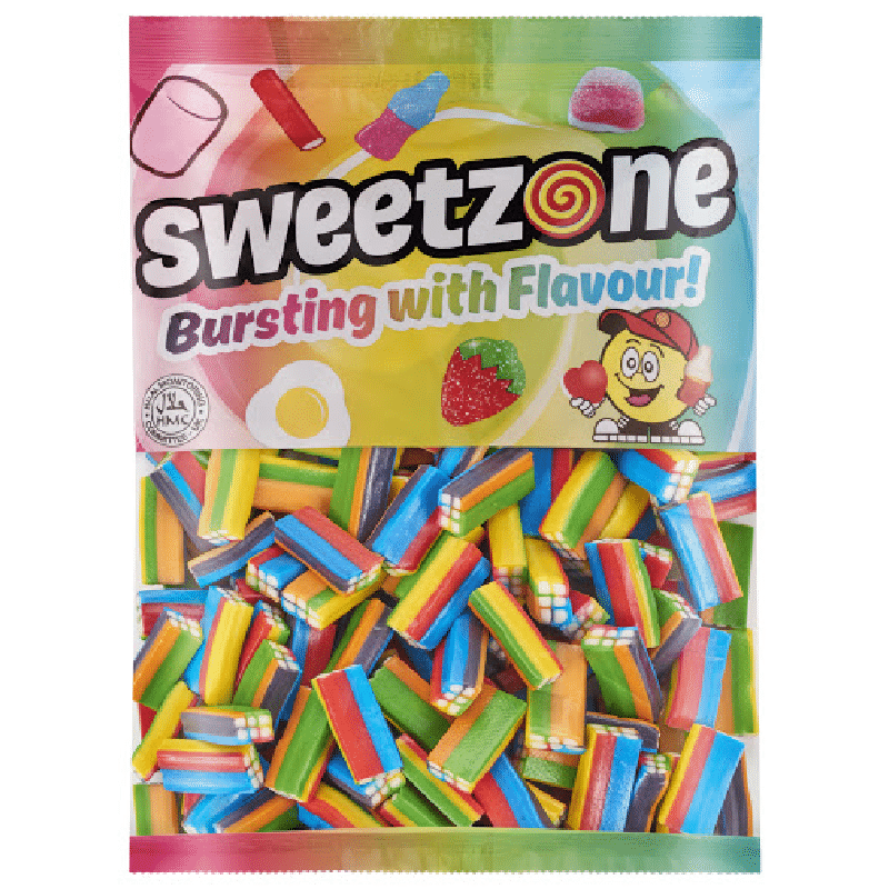 Sweetzone Rainbow Bricks Bag 1kg
