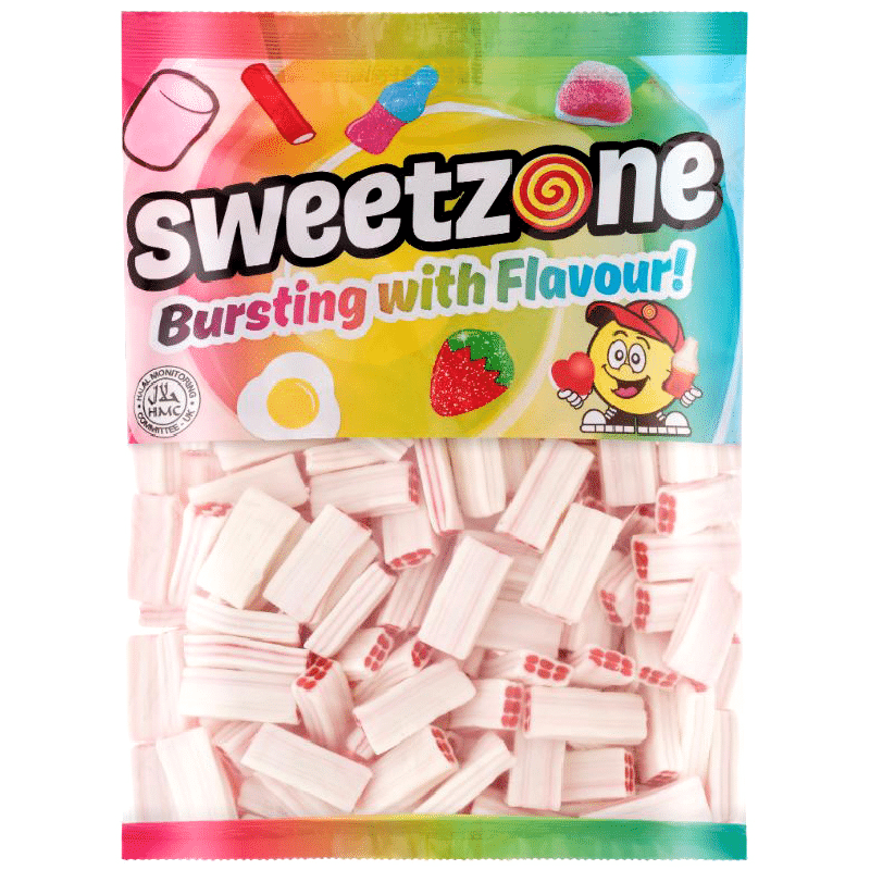 Sweetzone Strawberry & Cream Bricks Bag 1kg