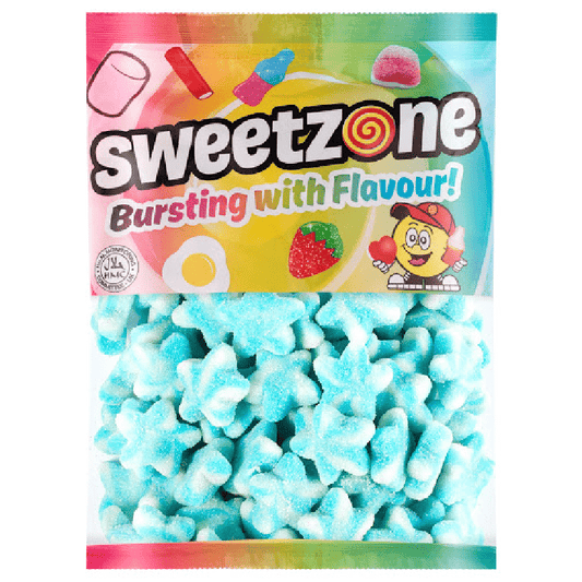 Sweetzone Fizzy Blue and White Stars Bag 1kg