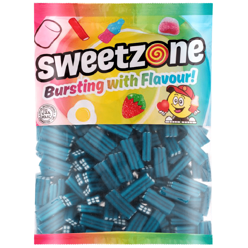 Sweetzone Blue Raspberry Bricks Bag 1kg