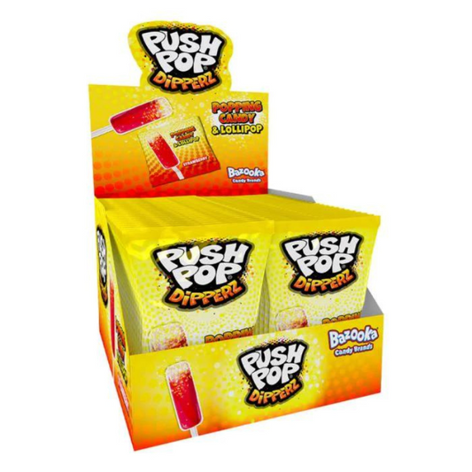 Bazooka Push Pop Dipperz 12g (Case of 48)