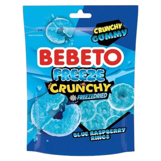 Bebeto Freeze Dried Blue Raspberry Rings 35g (Case of 12)
