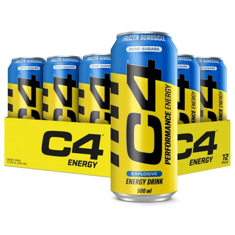 C4 Energy Frozen Bombsicle Zero Sugar Can 500ml PMP £1.65 (Case of 12)