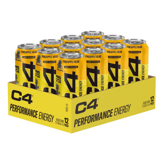 C4 Energy Pineapple Zero Sugar Can 500ml PMP £1.59 (Case of 12)