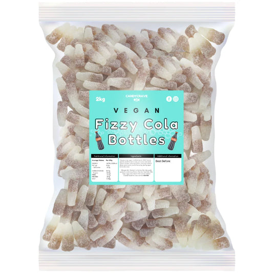 Candycrave Vegan Fizzy Cola Bottles Bag 2kg