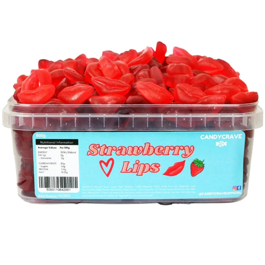 Candycrave Strawberry Lips Tub 600g