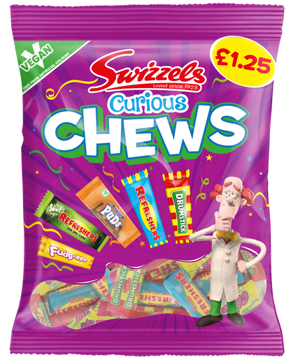 Swizzels Curious Chews 135g PMP £1.25 (Case of 12)