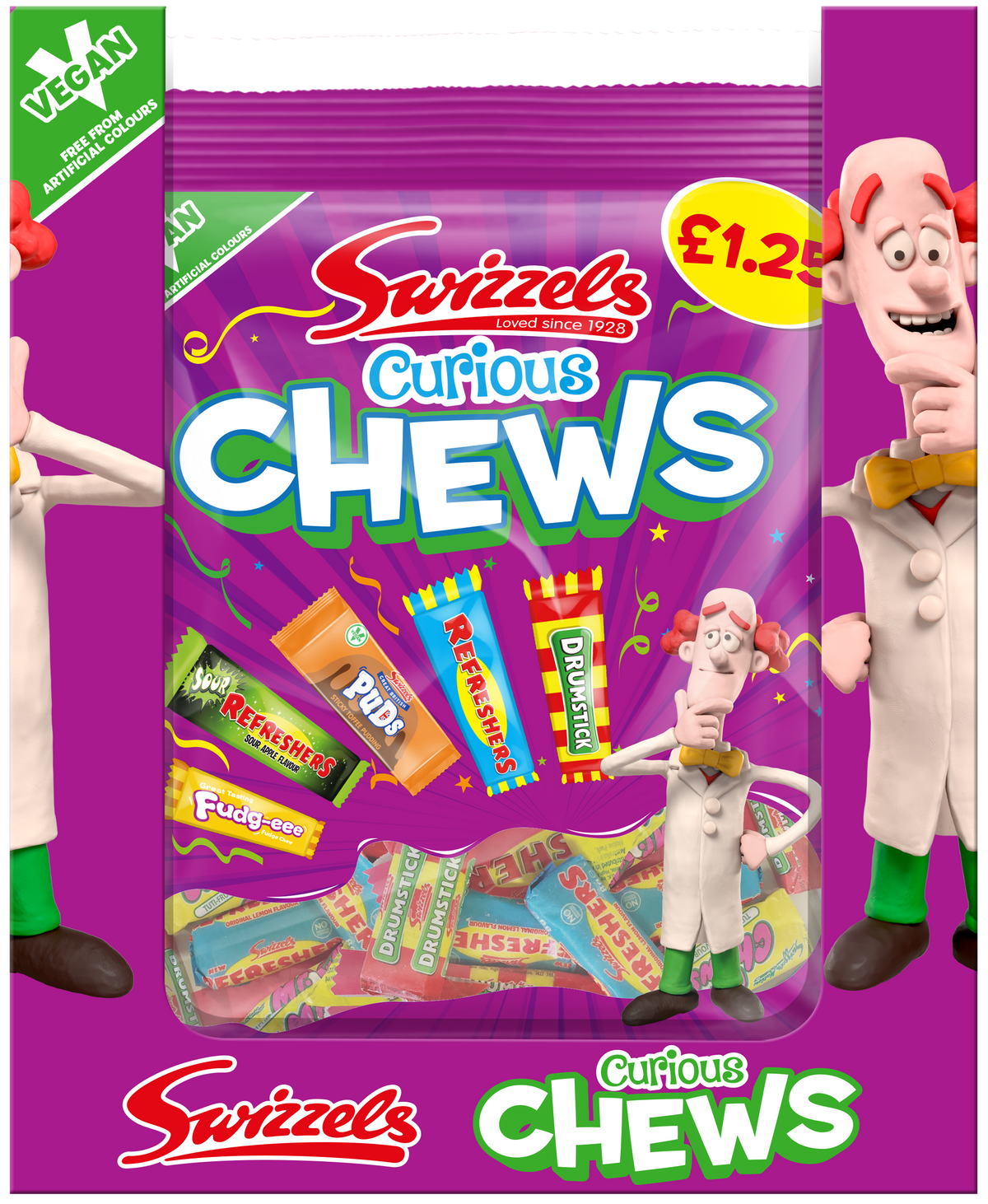 Swizzels Curious Chews 135g PMP £1.25 (Case of 12)