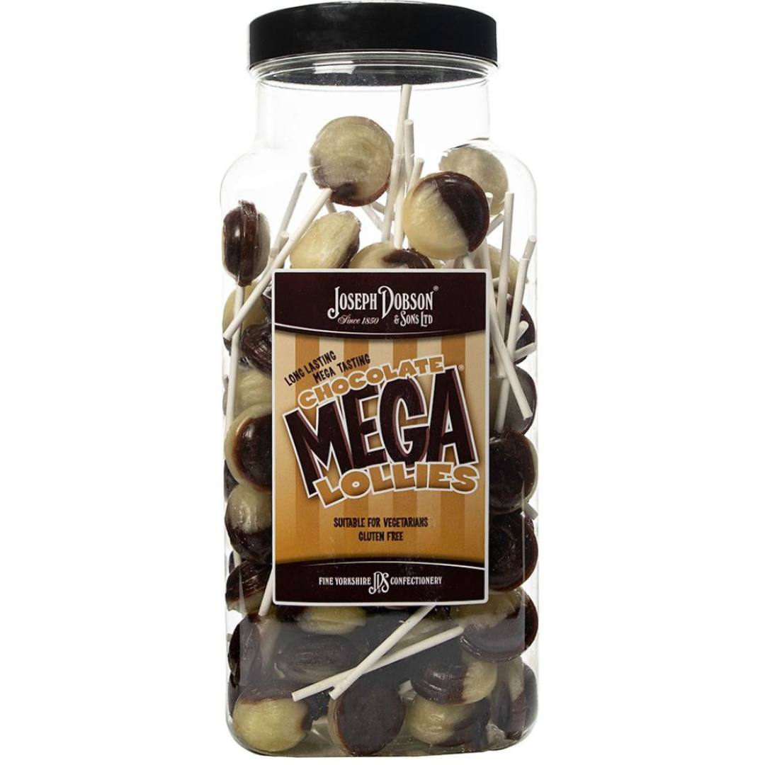 Dobsons Chocolate Mega Lollies Jar (90 Lollys)