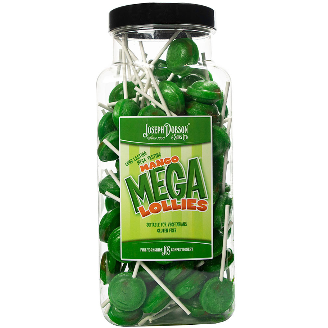Dobsons Mango Mega Lollies Jar (90 Lollys)