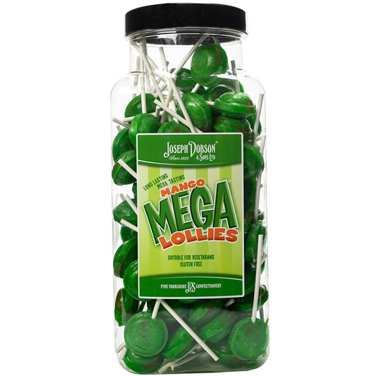 Dobsons Mango Mega Lollies Jar (90 Lollys)