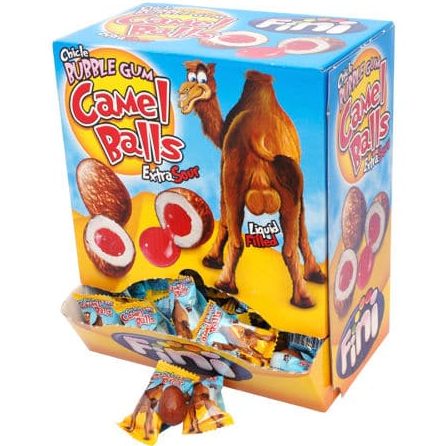 Fini Camel Balls Extra Sour Bubblegum (200pcs)
