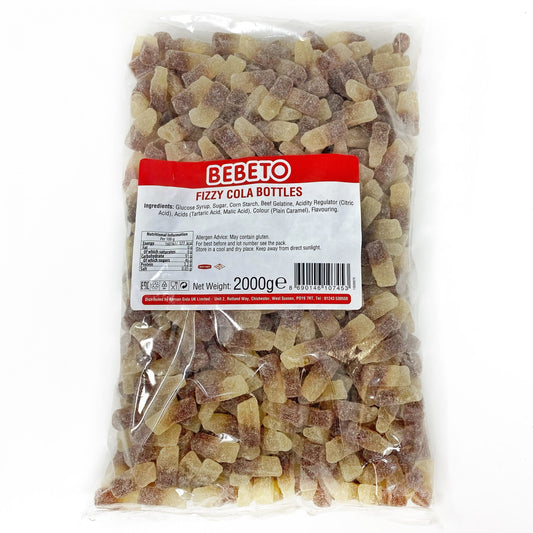 Bebeto Fizzy Cola Bottles Bag 2kg