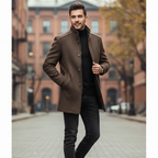 Avarati Men’s Long Sleeve Overcoat