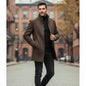 Avarati Men’s Long Sleeve Overcoat – Tailored Winter Dress Coat for Men - AVARATI