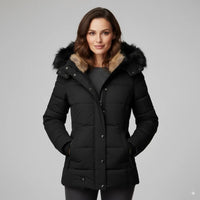 Avarati Selene Women’s Puffer Jacket – Faux Fur Lined Hooded Winter Coat | Warm Quilted Jacket - AVARATI