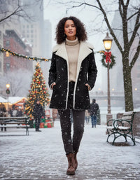 Avarati Aria Women’s Winter Jacket – Elegant Cotton Coat with Velvet Lining | Warm Autumn & Winter Outerwear - AVARATI